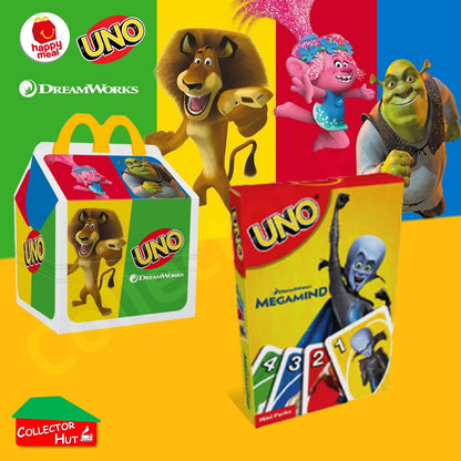 McDonald's Happy Meal Uno Playing Cards Dreamworks Edition