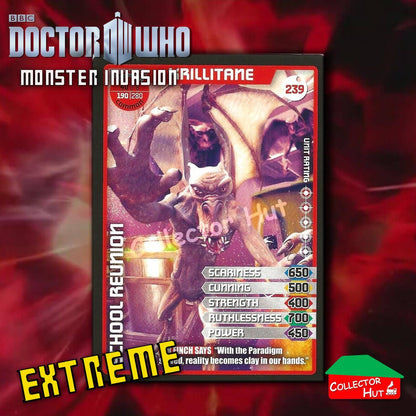 DOCTOR WHO Monster Invasion EXTREME Cards 166-344 New Fresh & Sleeved YOU CHOOSE