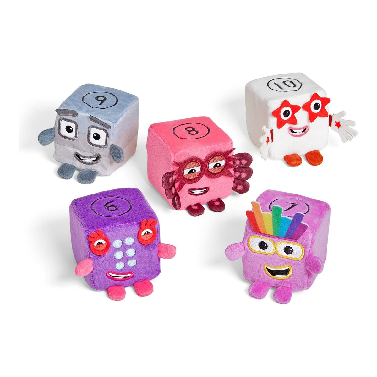 Numberblocks Blocklets Plush Toys on to Ten Soft Educational Plush Collectibles