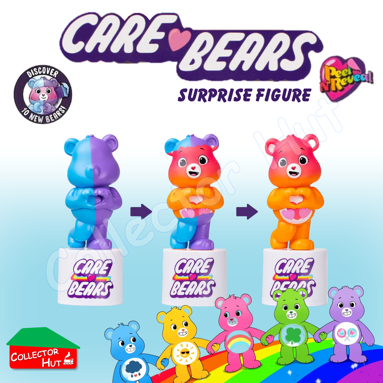 Care Bears Peel N' Reveal Surprise Figures (Identified)