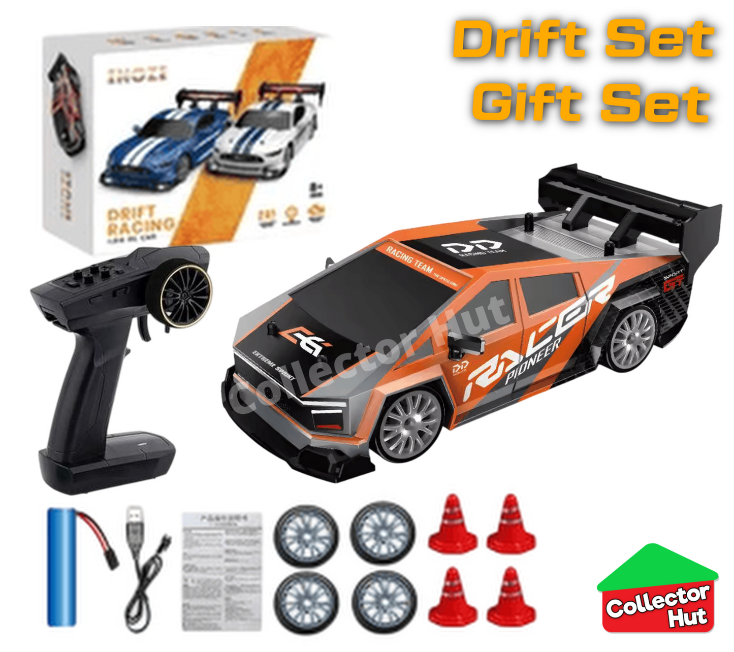 Drift RC Car 1:24 Scale High Speed Remote Control 4WD 2.4Ghz GIFT BOXED