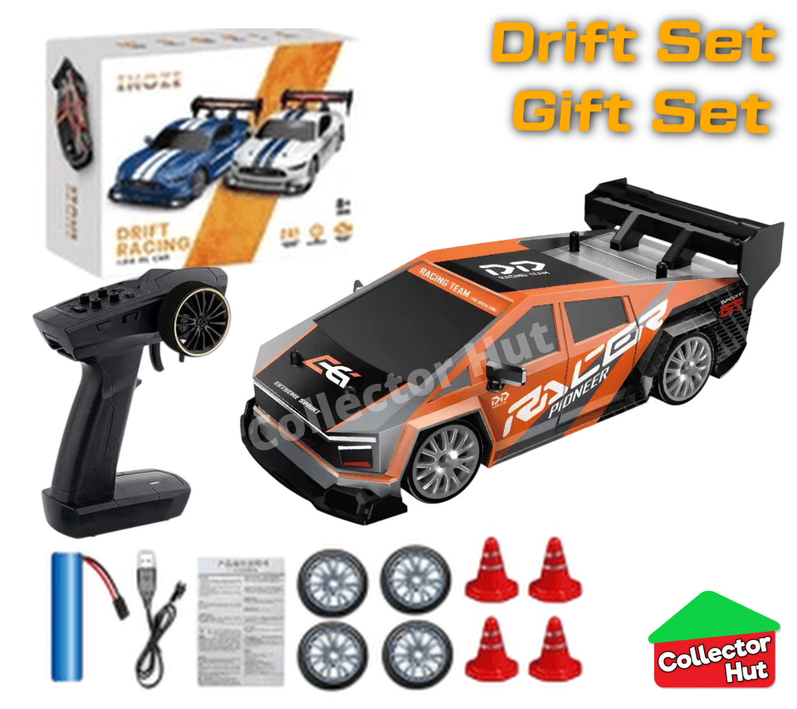 Drift RC Car 1:24 Scale High Speed Remote Control 4WD 2.4Ghz GIFT BOXED