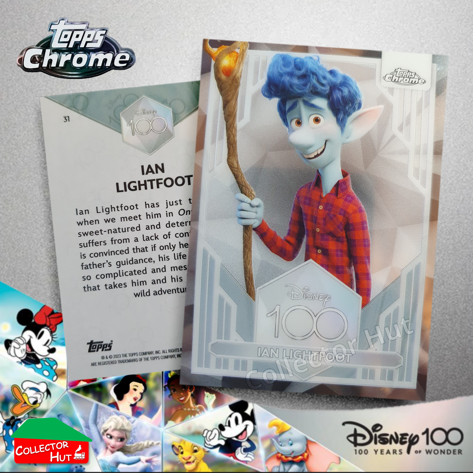 Disney 100 Topps Chrome 2023 Base Cards 1-100 Pick Singles to Complete Your Set