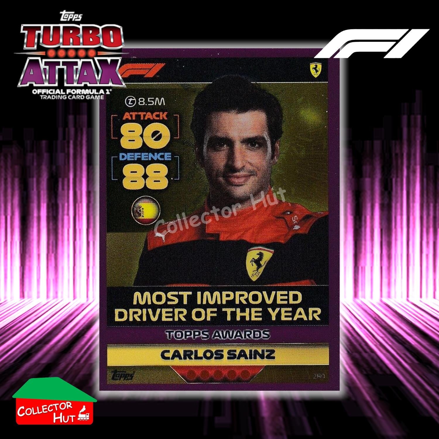 Topps Turbo Attax Formula 1 F1 2022 PINK GREEN RED Parallel Cards