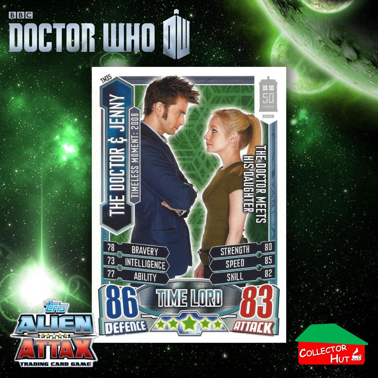 Topps Doctor Who Alien Attax 50th Anniversary Edition Companion Timeless Cards