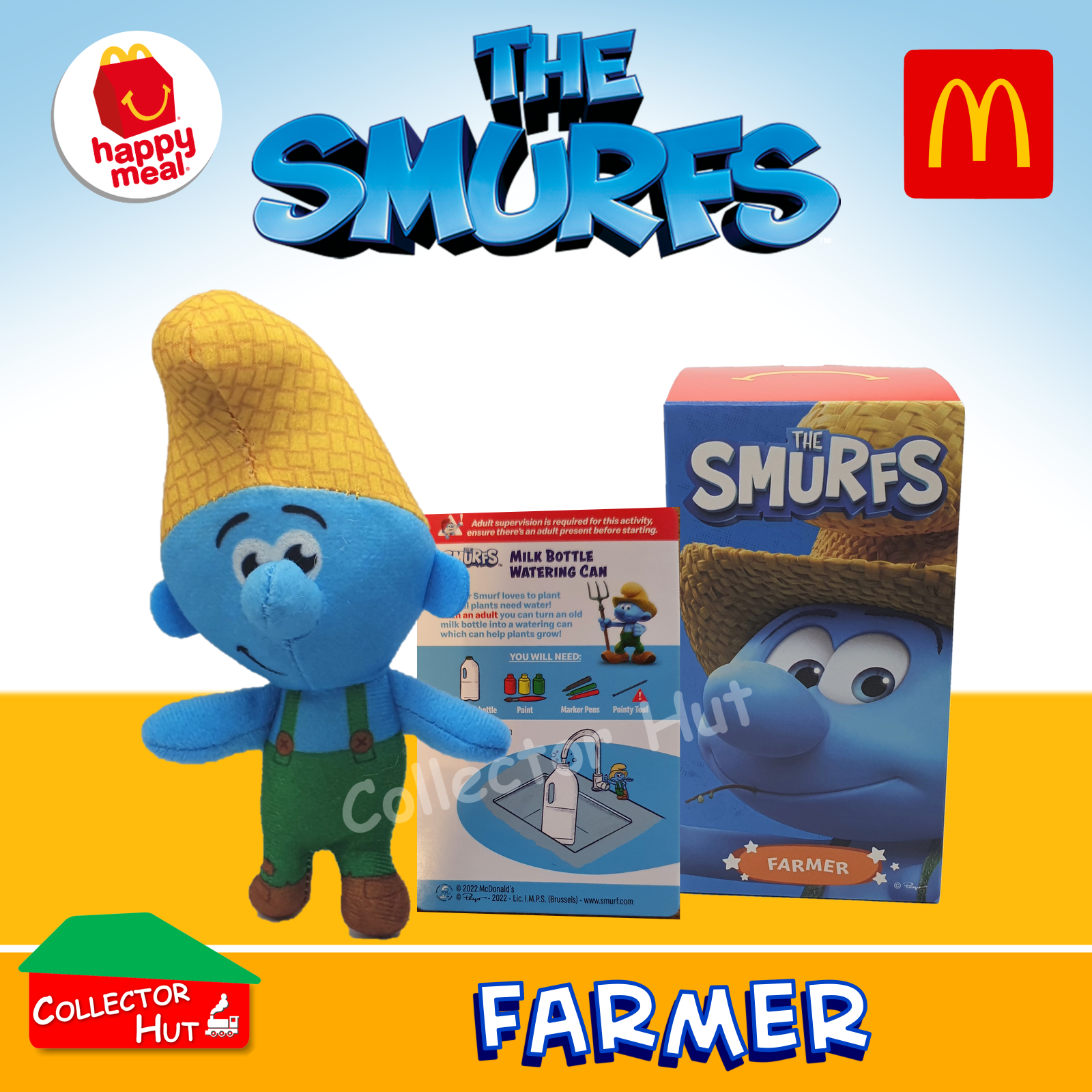 McDonald's Happy Meal Toys The Smurfs Plush Toys (2022)