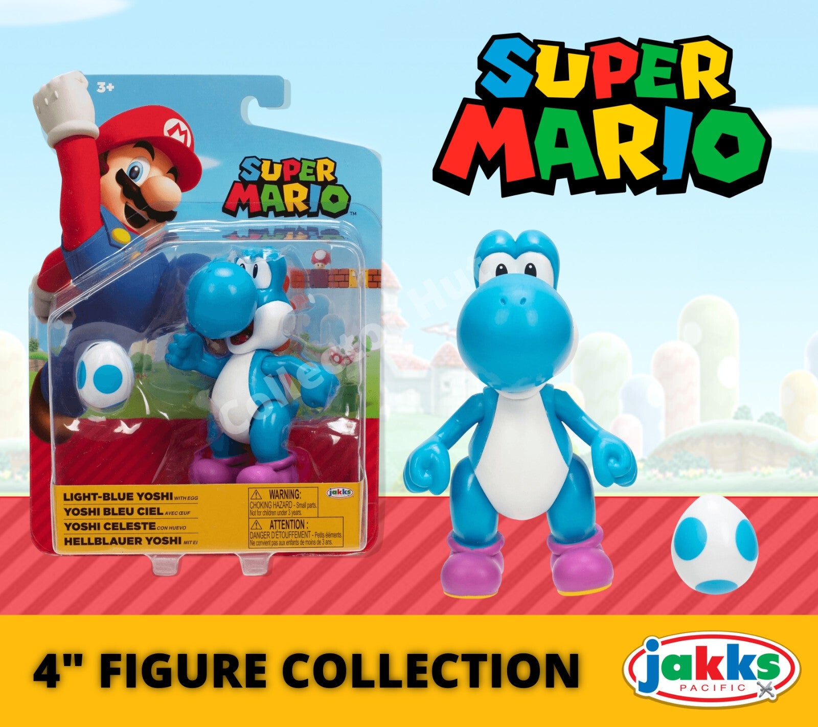 Super Mario 4" Posable Figure with Accessories Collection Jakks Pacfic
