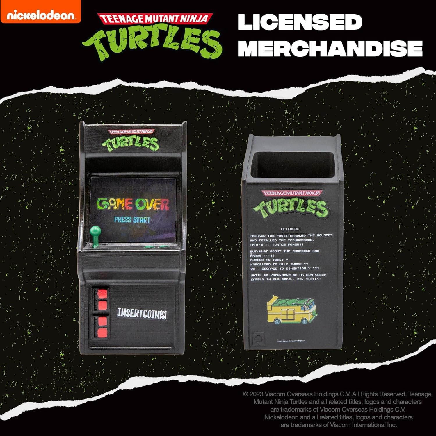 Teenage Mutant Ninja Turtles Novelty Arcade Desk Tidy Stationary Gift Blue Sky