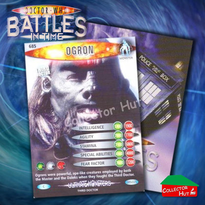 DOCTOR WHO Battles in Time #601-825 ULTIMATE MONSTERS RARE & COMMON Cards