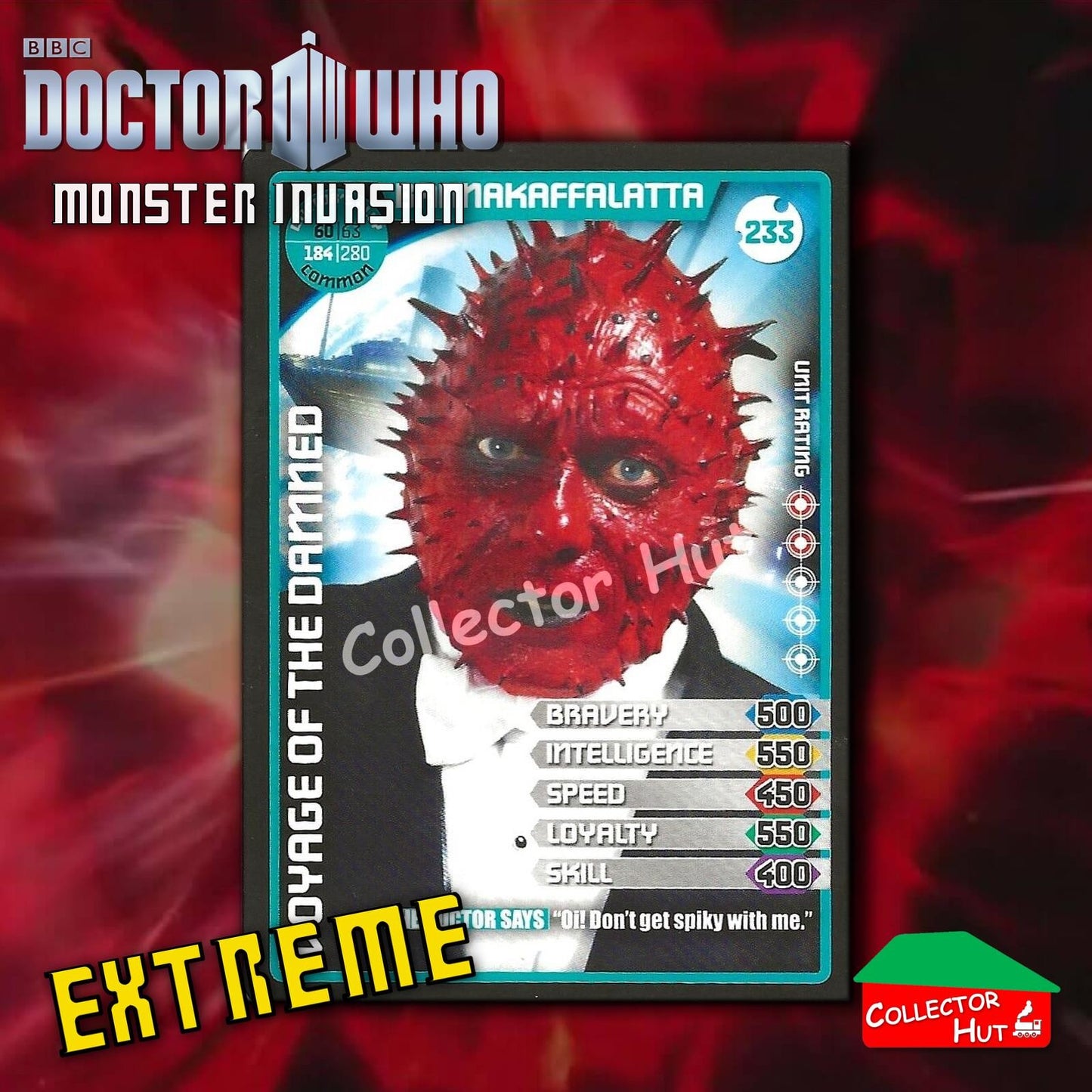 DOCTOR WHO Monster Invasion EXTREME Cards 166-344 New Fresh & Sleeved YOU CHOOSE