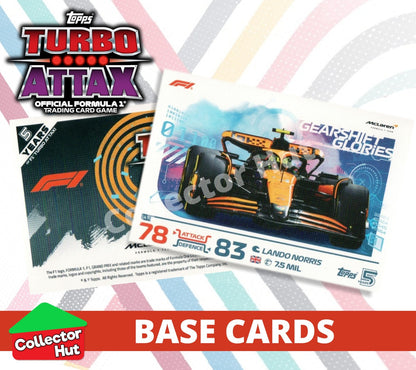 Topps Turbo Attax Formula 1 F1 2024 #1-166 Base Cards YOU CHOOSE