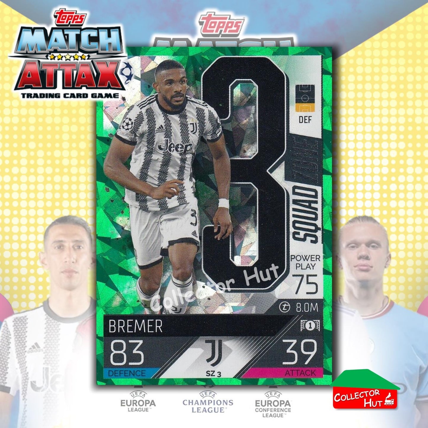 Topps Match Attax Extra 2022/23 Parallel CRYSTAL & EMERALD Cards YOU CHOOSE