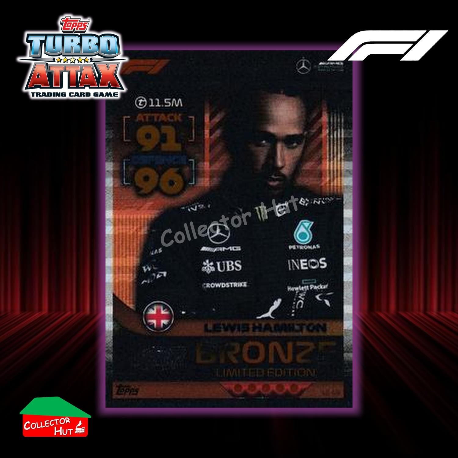 Topps Turbo Attax Formula 1 F1 2022 Limited Edition, 100 Club & Foil Cards
