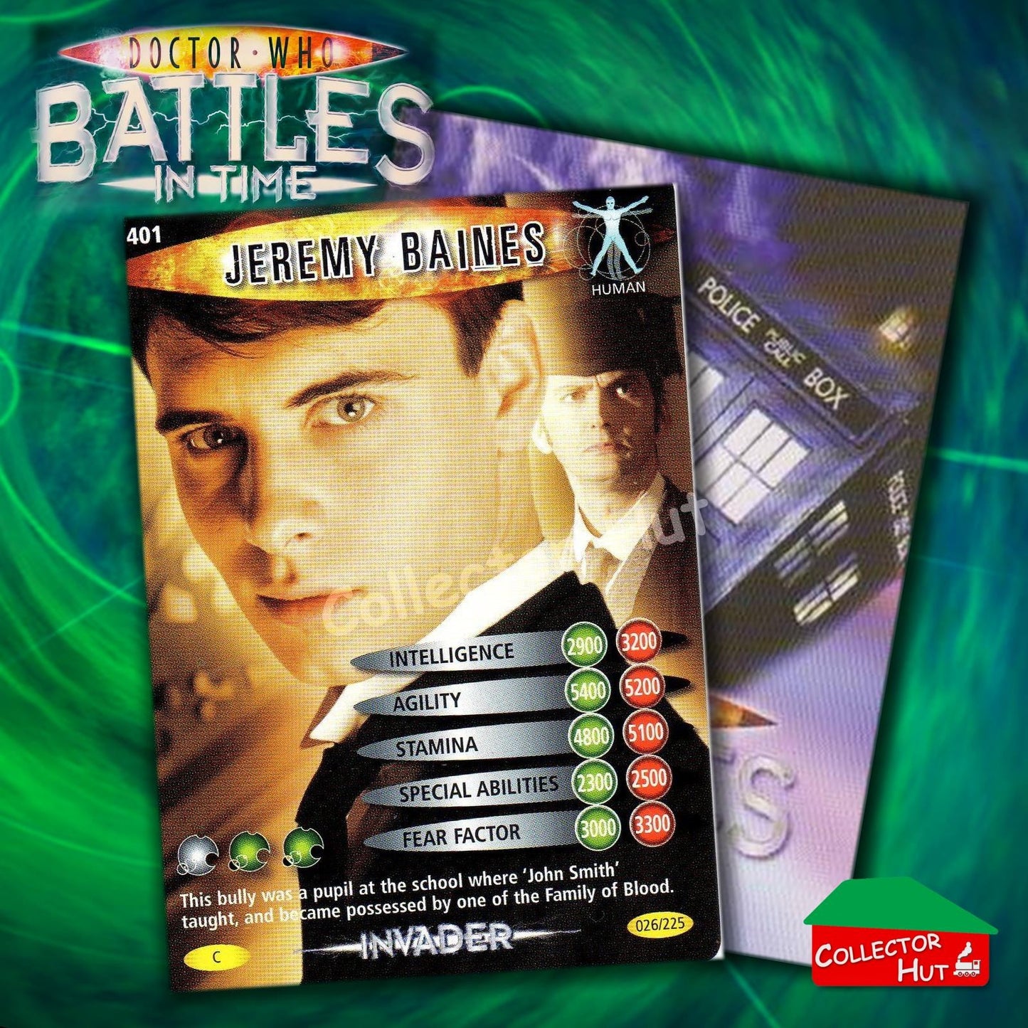 DOCTOR WHO Battles in Time #376-600 INVADER RARE & COMMON CARDS YOU CHOOSE