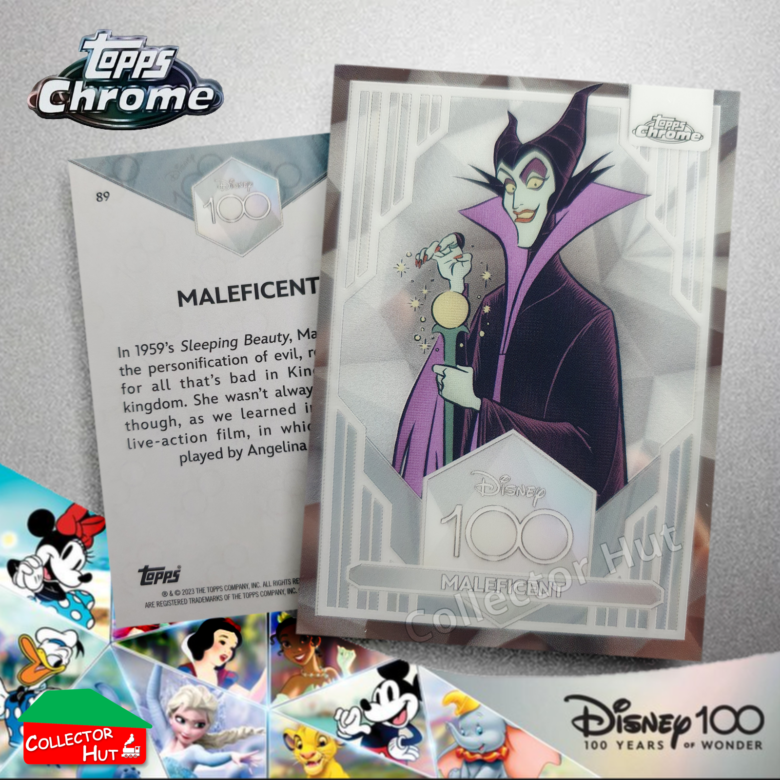 Disney 100 Topps Chrome 2023 Base Cards 1-100 Pick Singles to Complete Your Set