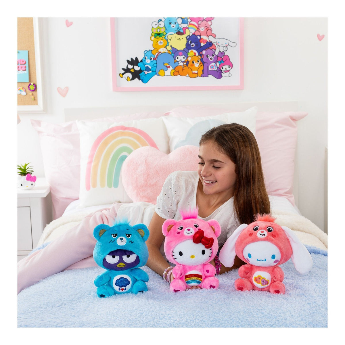 Care Bears x Hello Kitty 9" 22cm Plush Toy Collection