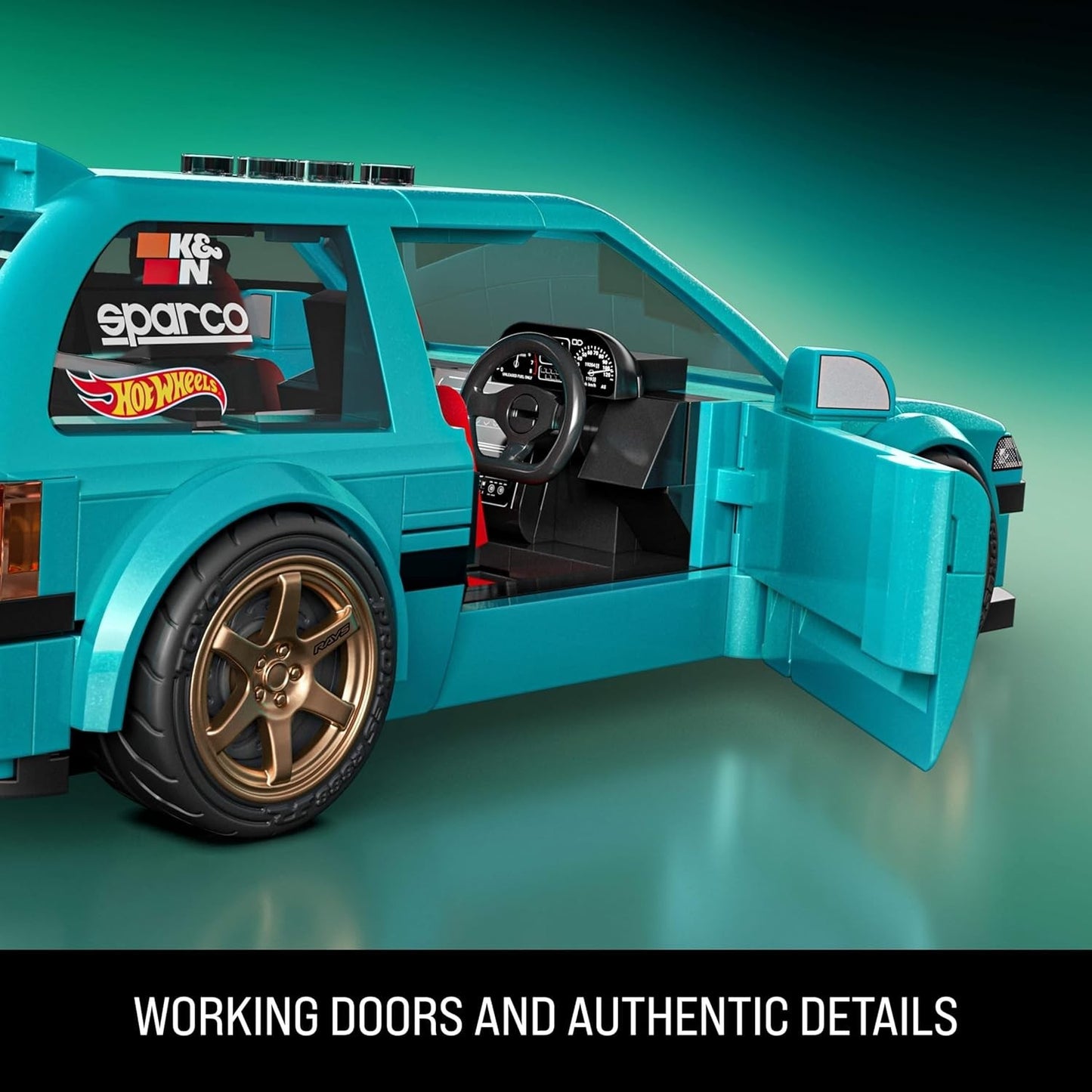 Mattel Brick Shop Hot Wheels SPEED ’90 Honda Civic EF 1:32 Model Kit