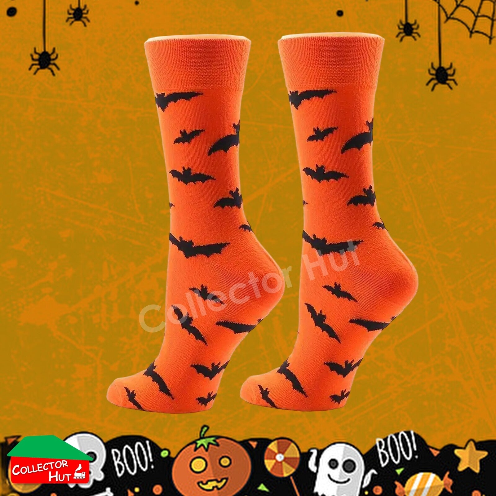 Happy Crew Socks Novelty HALLOWEEN Cotton Blend Anti-Odor Unisex CUSTOM Gift Set