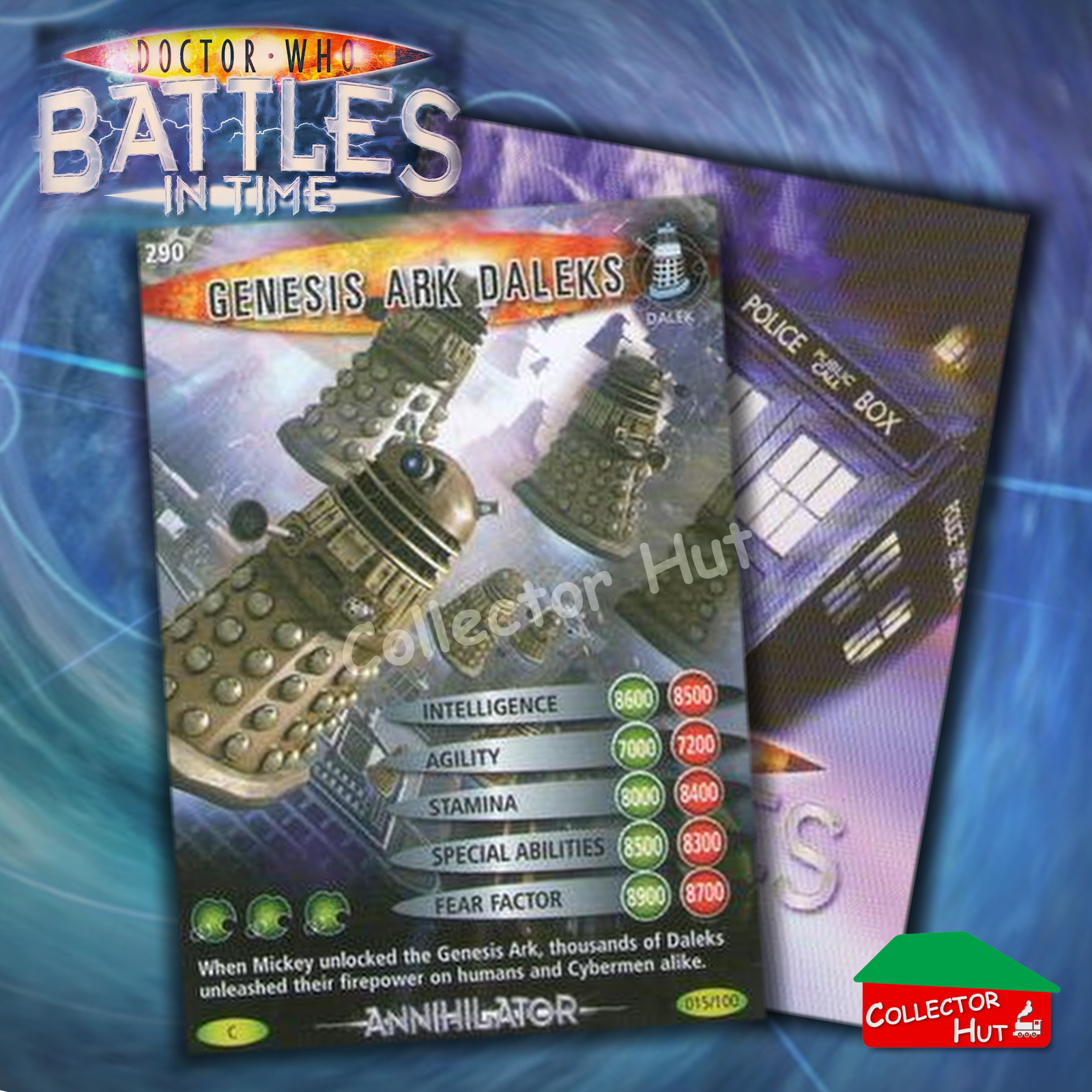 DOCTOR WHO Battles in Time #276-375 ANNIHILATOR RARE & COMMON Cards YOU CHOOSE