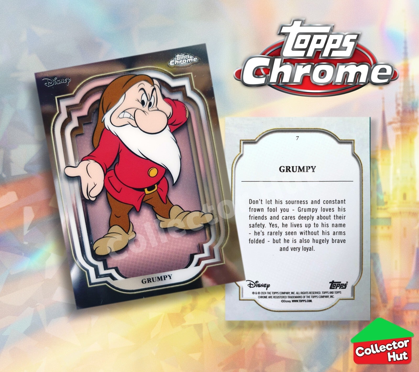 Disney Topps Chrome 2024 Base Cards 1-200 Pick Singles to Complete Your Set