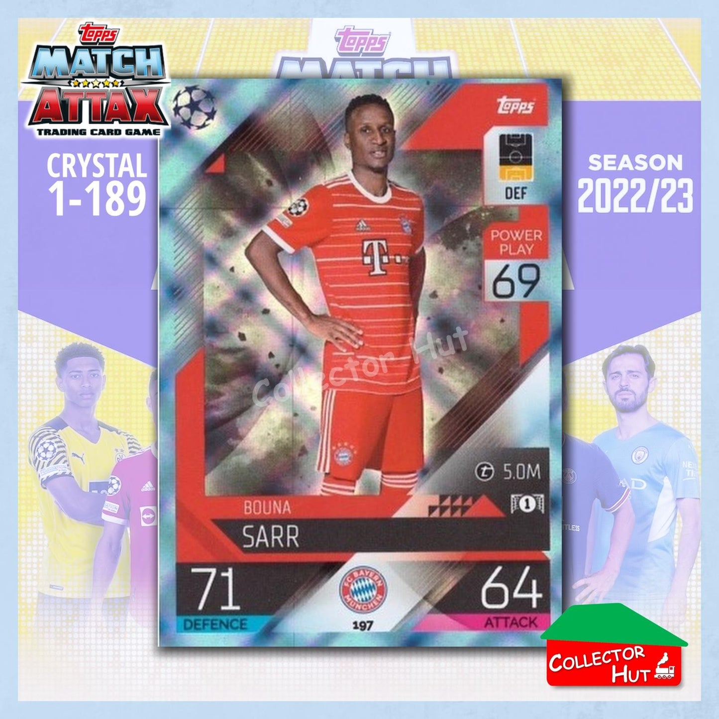 Topps Match Attax Europa Champions League 2022/23 Crystal Parallel Cards 190-387