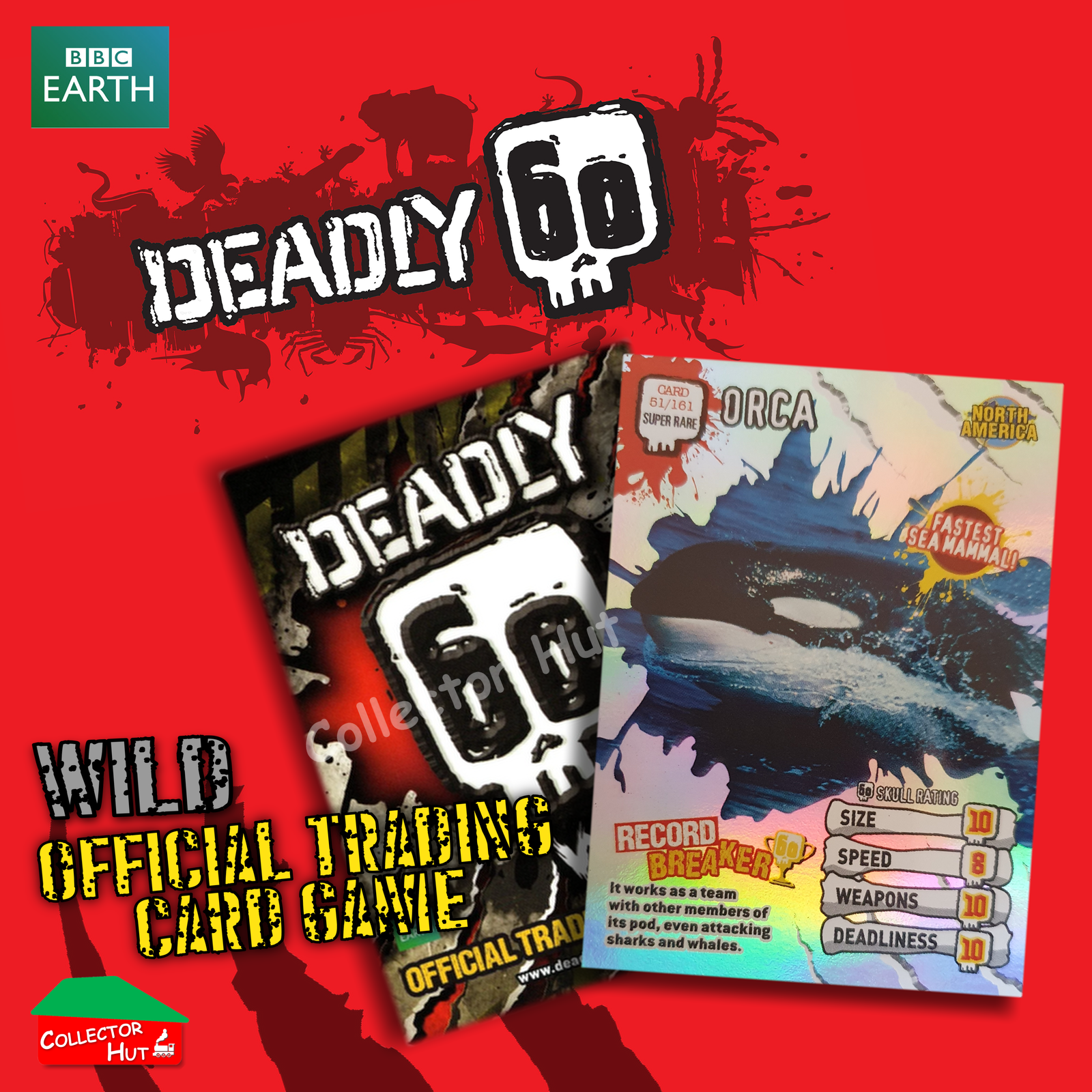 CBBC Deadly 60 Season 1, 2 & Wild FOIL RARE LIMITED Trading Cards