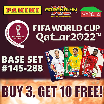 Panini Adrenalyn XL Qatar World Cup 2022 Trading Cards BASE SET #145-288