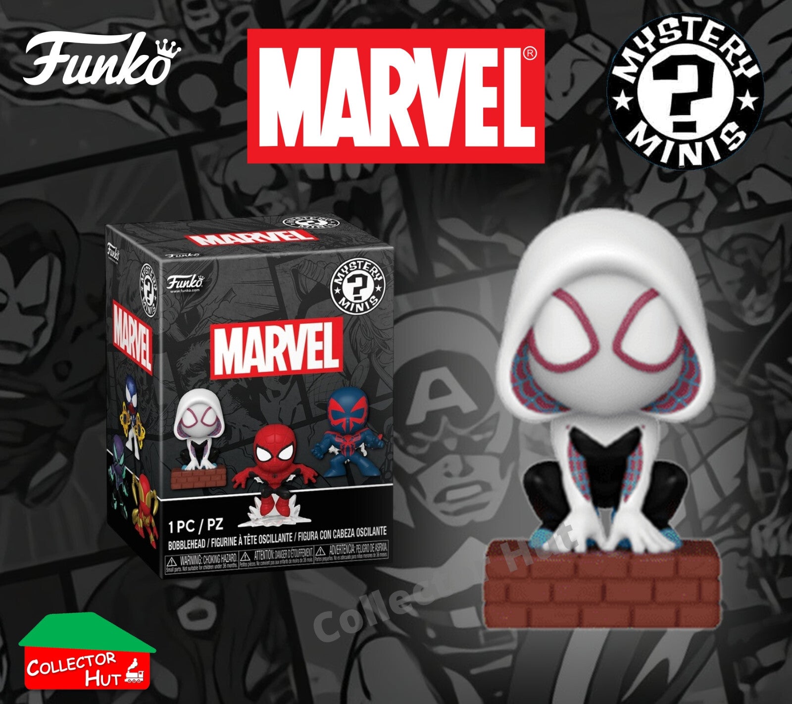 Funko Marvel Spider-Man Mini Mystery Bobblehead Figures
