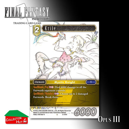Final Fantasy Trading Card Game OPUS III 3 FOIL CARDS You Choose