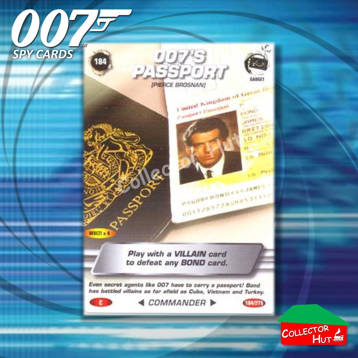 James Bond 007 Commander Spy Cards BASE COMMON YOU CHOOSE