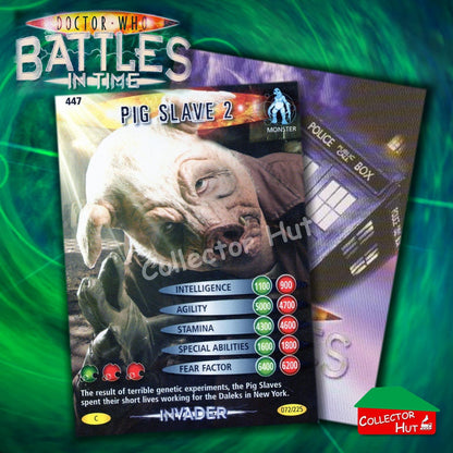 DOCTOR WHO Battles in Time #376-600 INVADER RARE & COMMON CARDS YOU CHOOSE