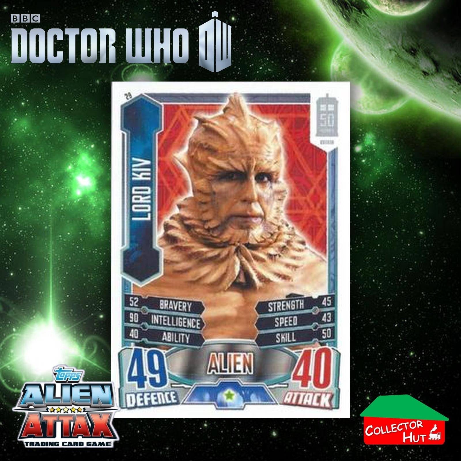 Topps Doctor Who Alien Attax 50th Anniversary Edition Companion Timeless Cards