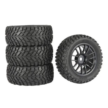 RC Model Wheels Tyres 12mm Hub 75mm x 32mm 46g 4pcs Set Car Truck