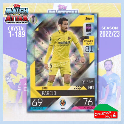 Topps Match Attax Europa Champions League 2022/23 Crystal Parallel Cards 190-387