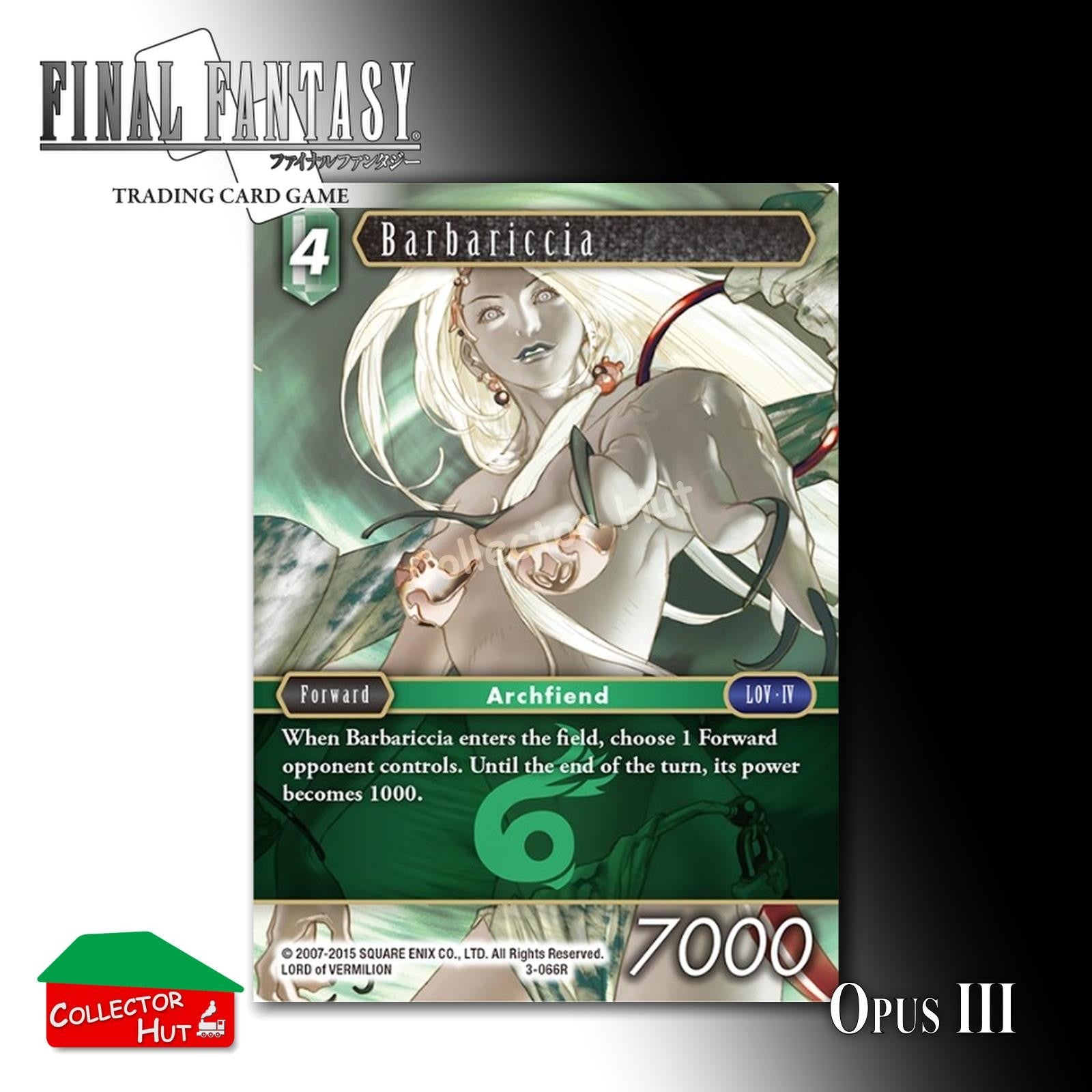 Final Fantasy Trading Card Game OPUS III 3 Singles You Choose
