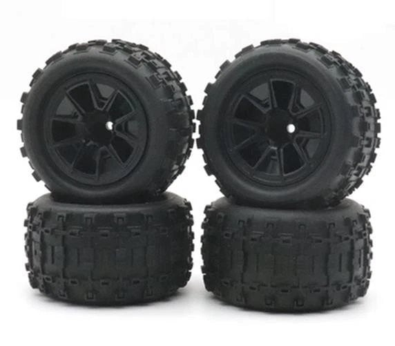 RC Model Wheels Tyres 12mm Hub 85mm x 43mm 84g 4pcs Set Car Truck