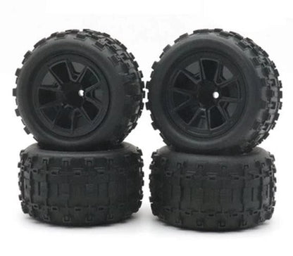 RC Model Wheels Tyres 12mm Hub 85mm x 43mm 84g 4pcs Set Car Truck
