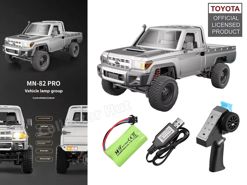 MN82 RC Pickup Truck Classic Toyota LC79 Rock Crawler 4WD 1:12 Scale Upgradable