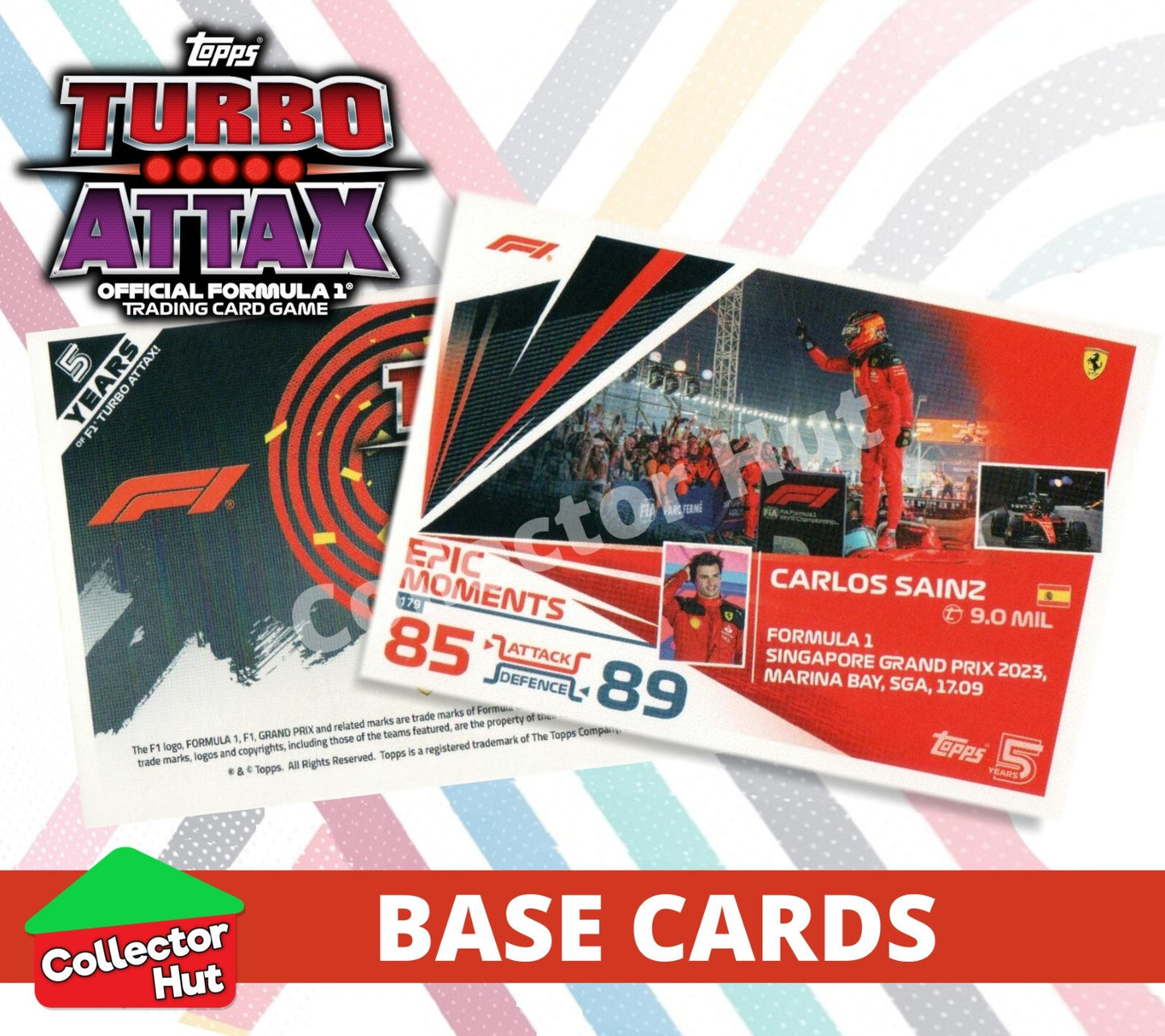 Topps Turbo Attax Formula 1 F1 2024 #167-312 Base Cards YOU CHOOSE