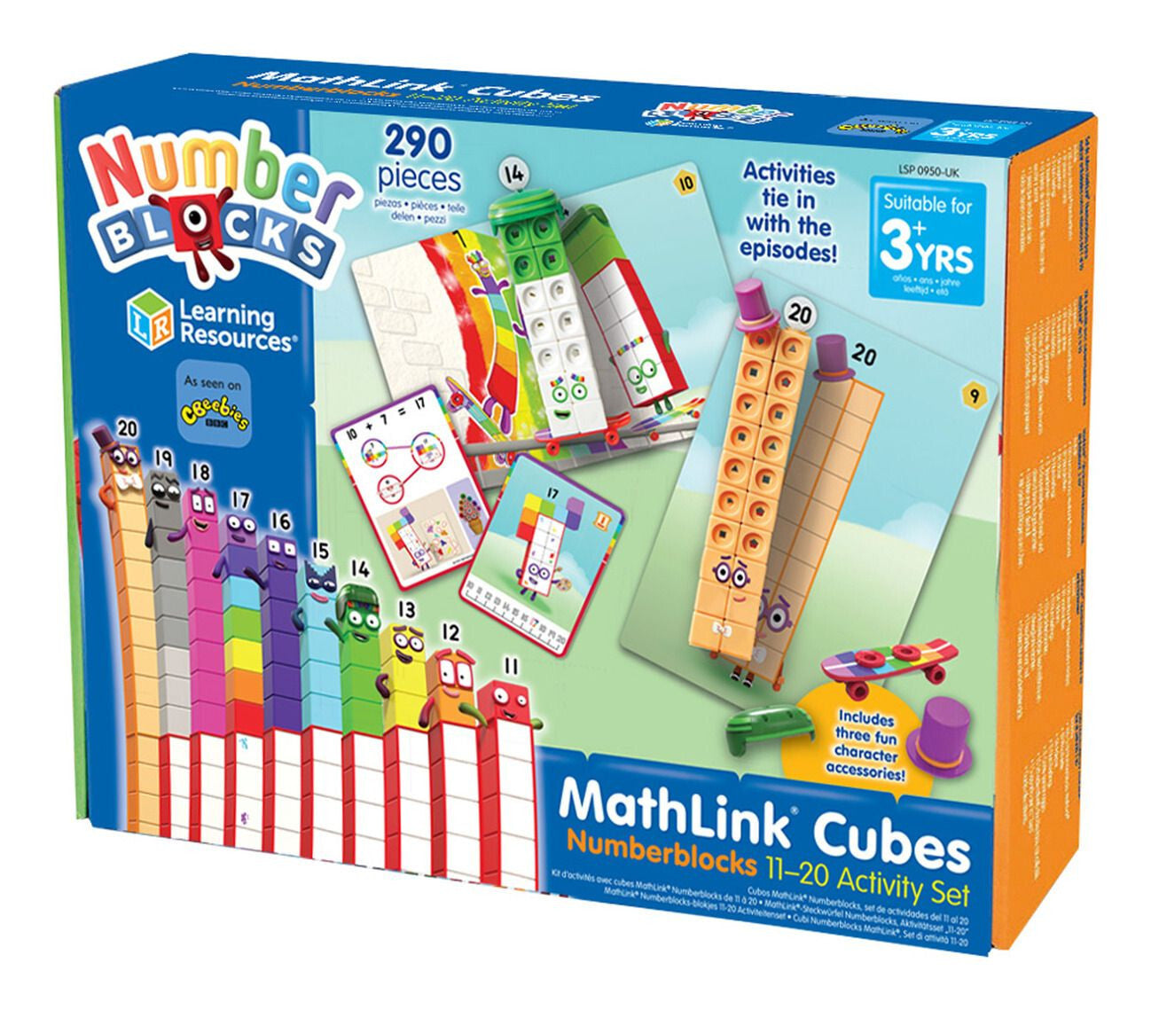 Numberblocks Friends Mathlink Cubes Figure 1-30 Educational Toys CBeebies