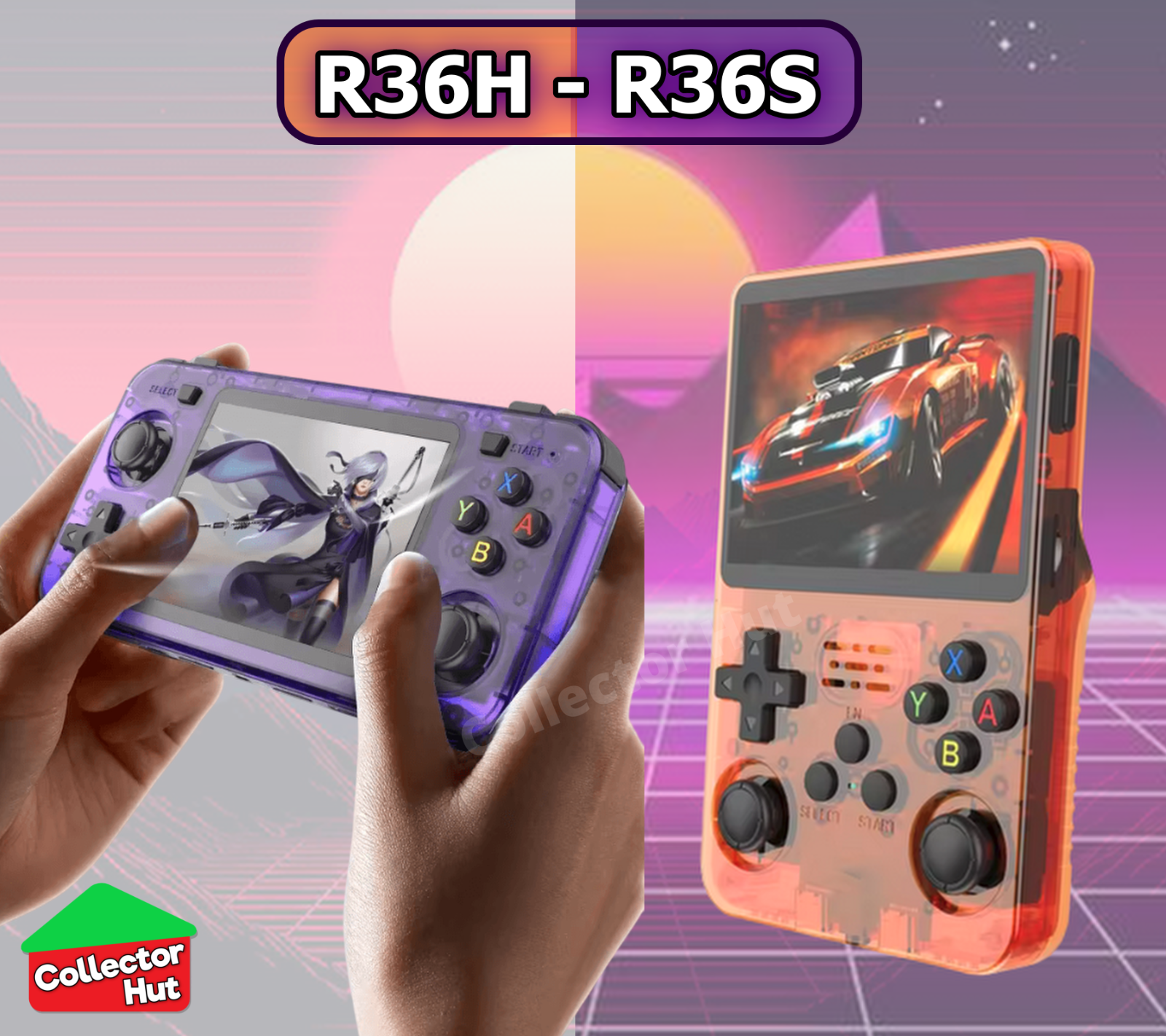 R36H KeyBoy Retro Handheld Games Emulator Console Wide Version