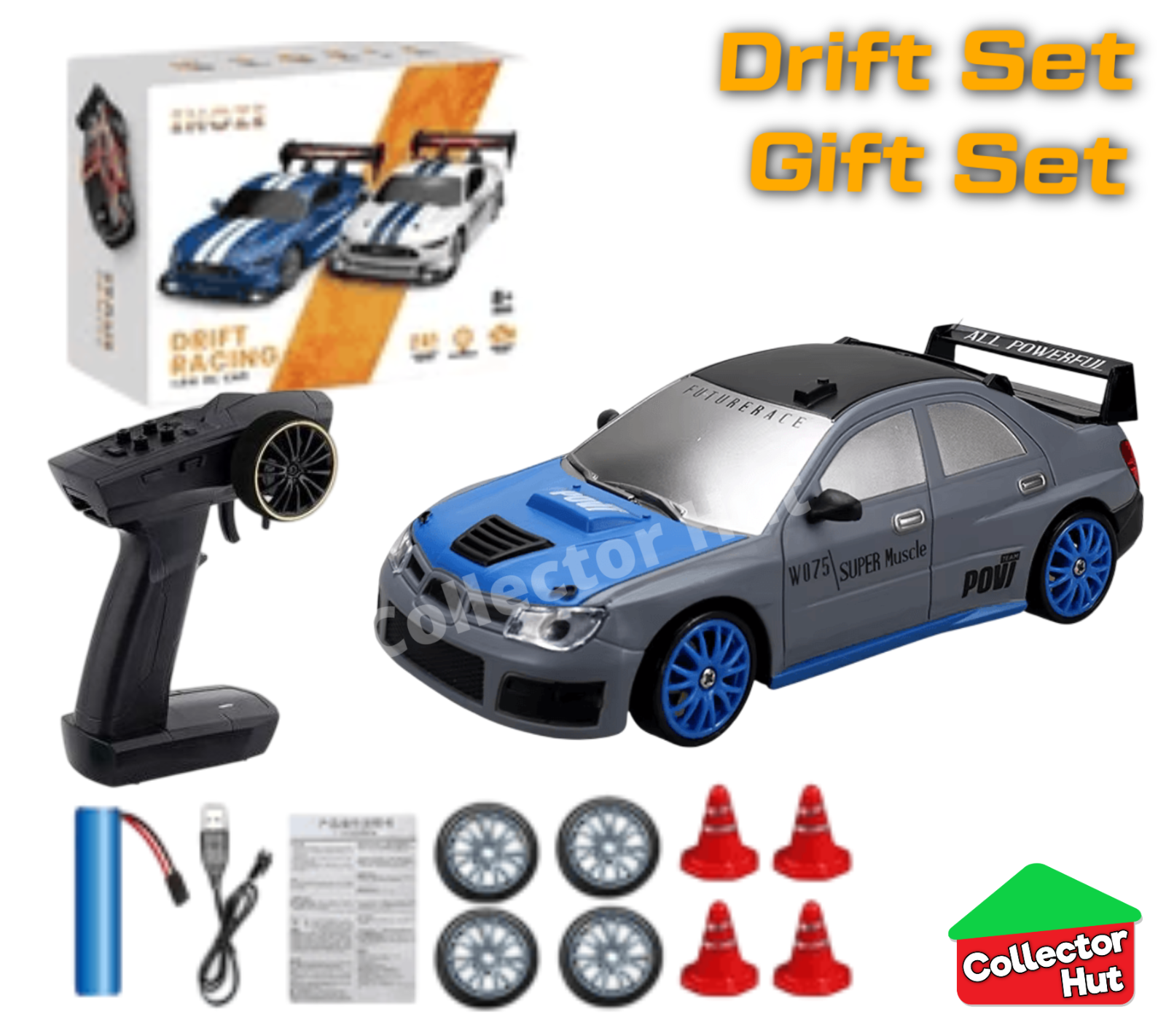 Drift RC Car 1:24 Scale High Speed Remote Control 4WD 2.4Ghz GIFT BOXED
