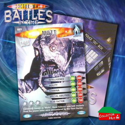 DOCTOR WHO Battles in Time #601-825 ULTIMATE MONSTERS RARE & COMMON Cards