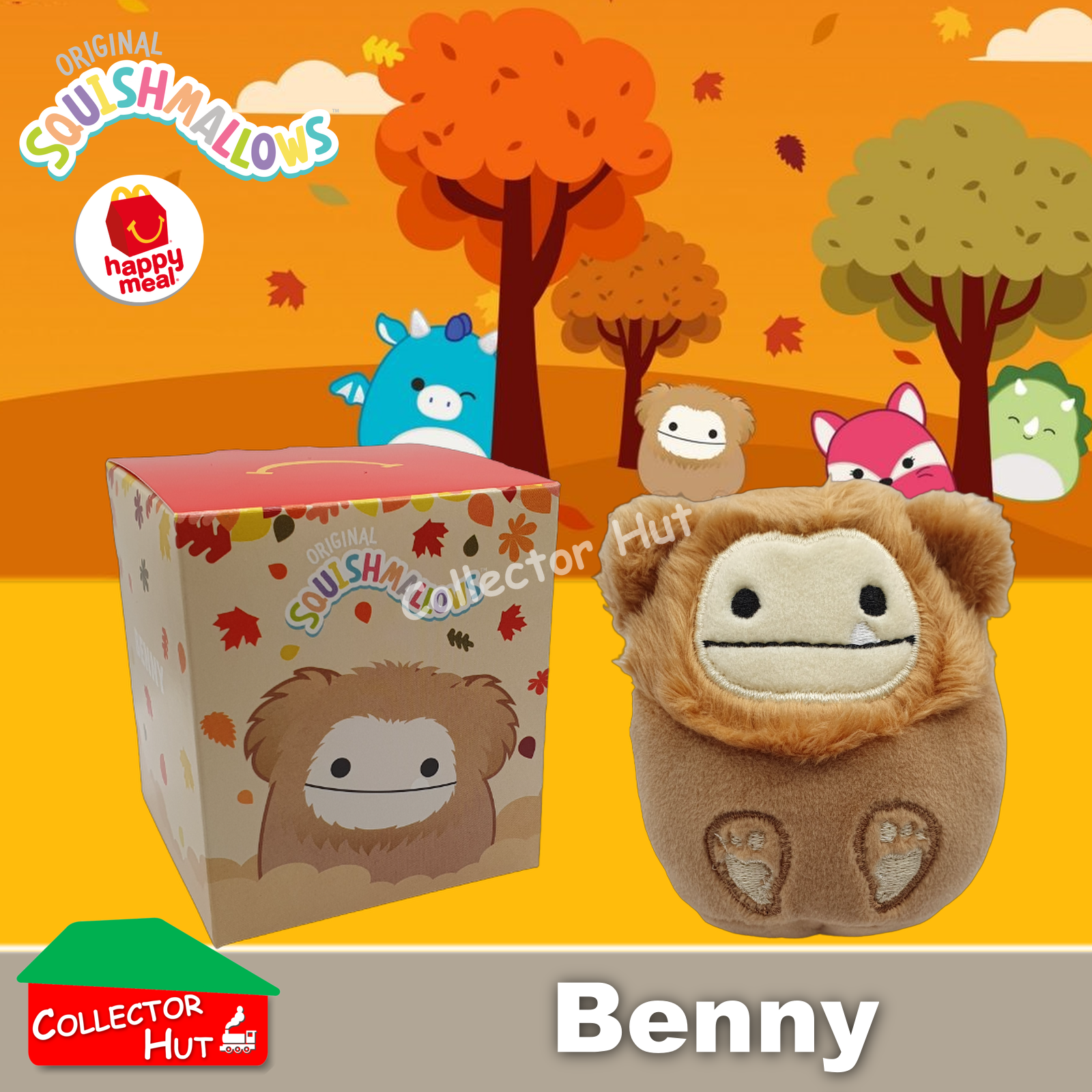 McDonald's Happy Meal 2023 Halloween & Autumn Squishmallows Plush Toys