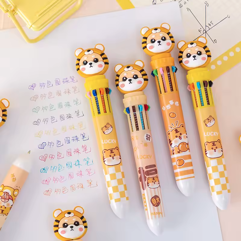 Novelty Ballpoint Pens 10 Colour MULTI-PACKS 4pcs 6pcs for Children