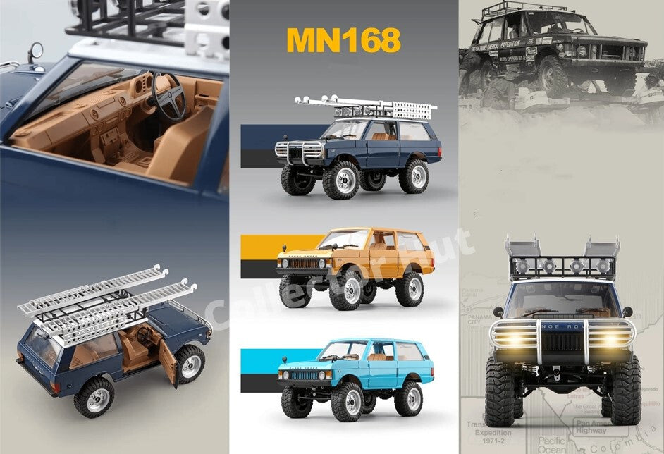 MN168 RC Pickup Truck 1970 Land Rover 1:12 Scale Rock Crawler Upgradable