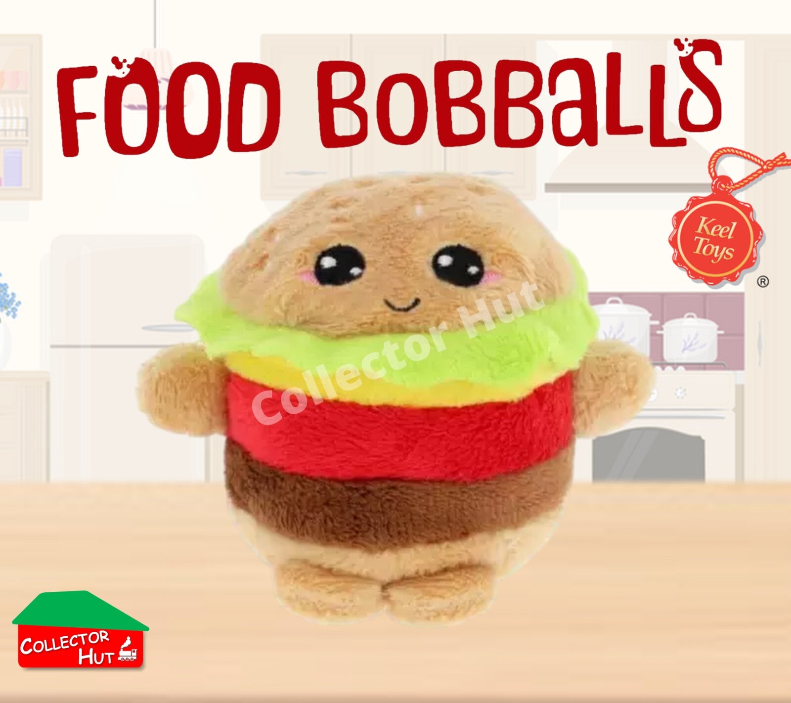 Food Bobballs Plush Toys Super Cute 8cm Collectible Characters from Keel