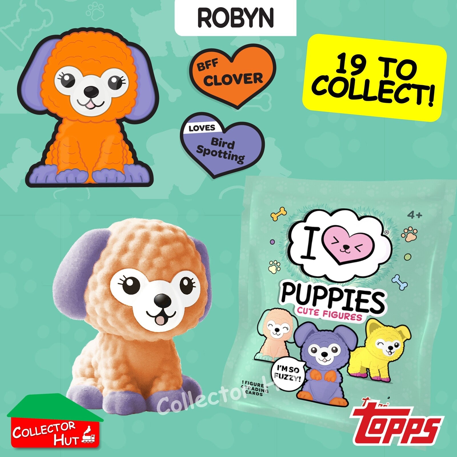 Topps I Love Puppies Cute Blind Bag Mini Figures IDENTIFIED
