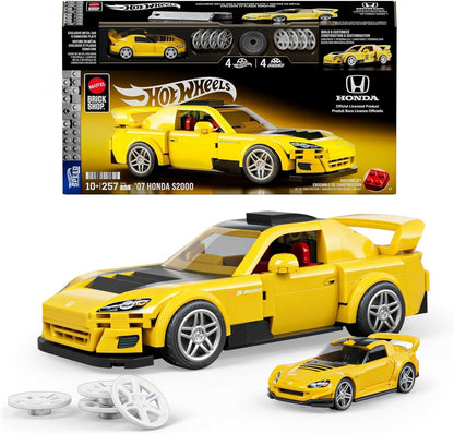 Mattel Brick Shop Hot Wheels SPEED '07 Honda S2000 1:32 Model Kit