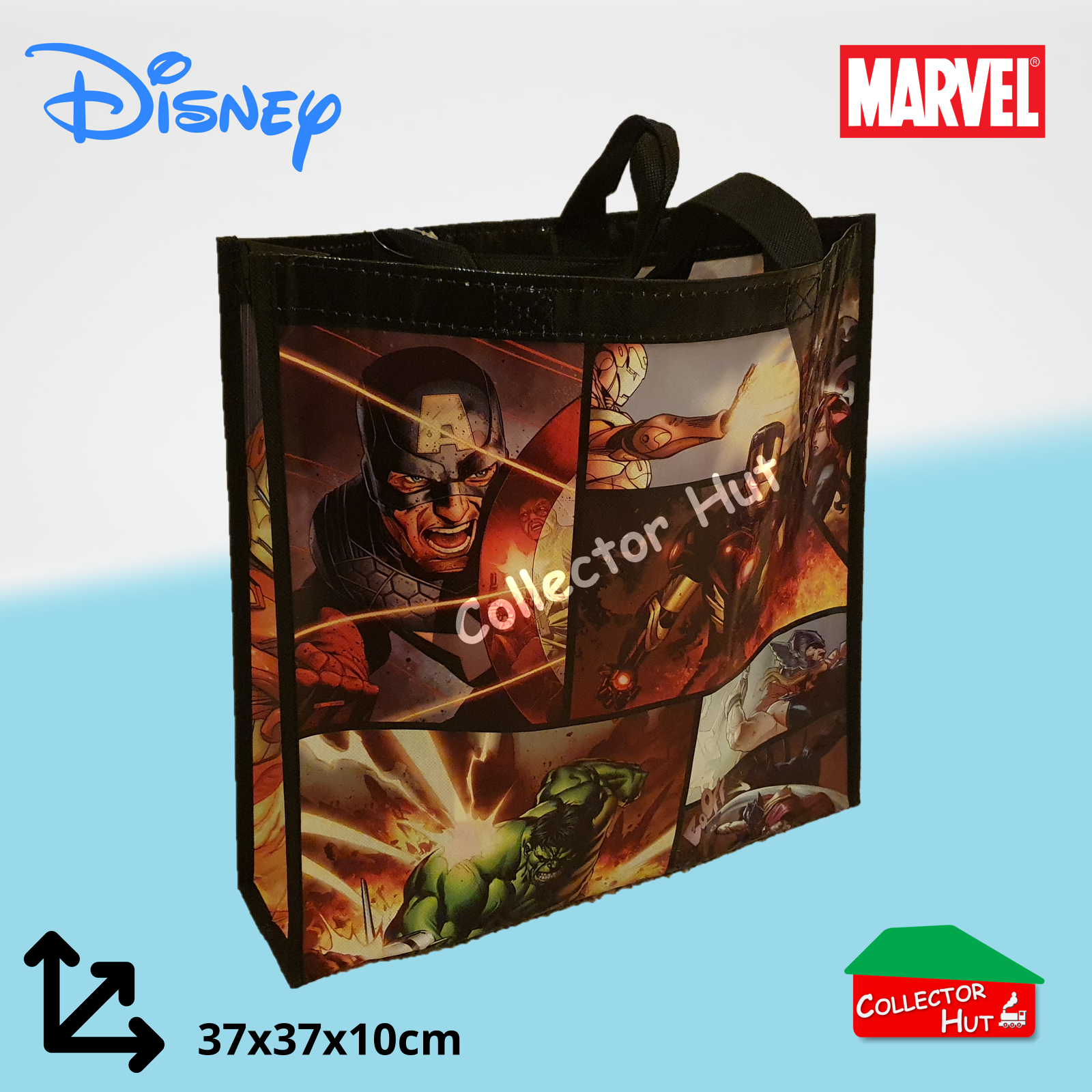 Reusable Tote Shopping Gift Bags Medium & Large Many Patterns Marvel Disney